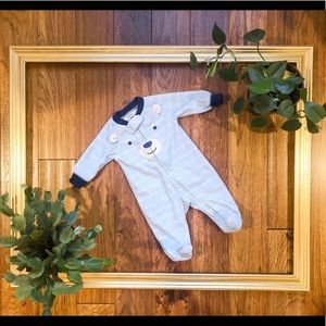 Fleece zippered sleep and play